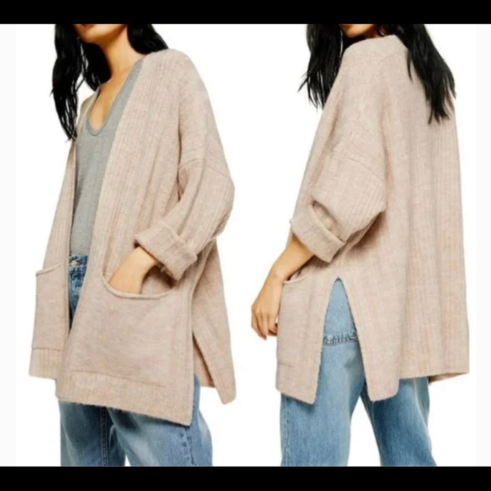 Topshop Open Knit Cardigan, XS